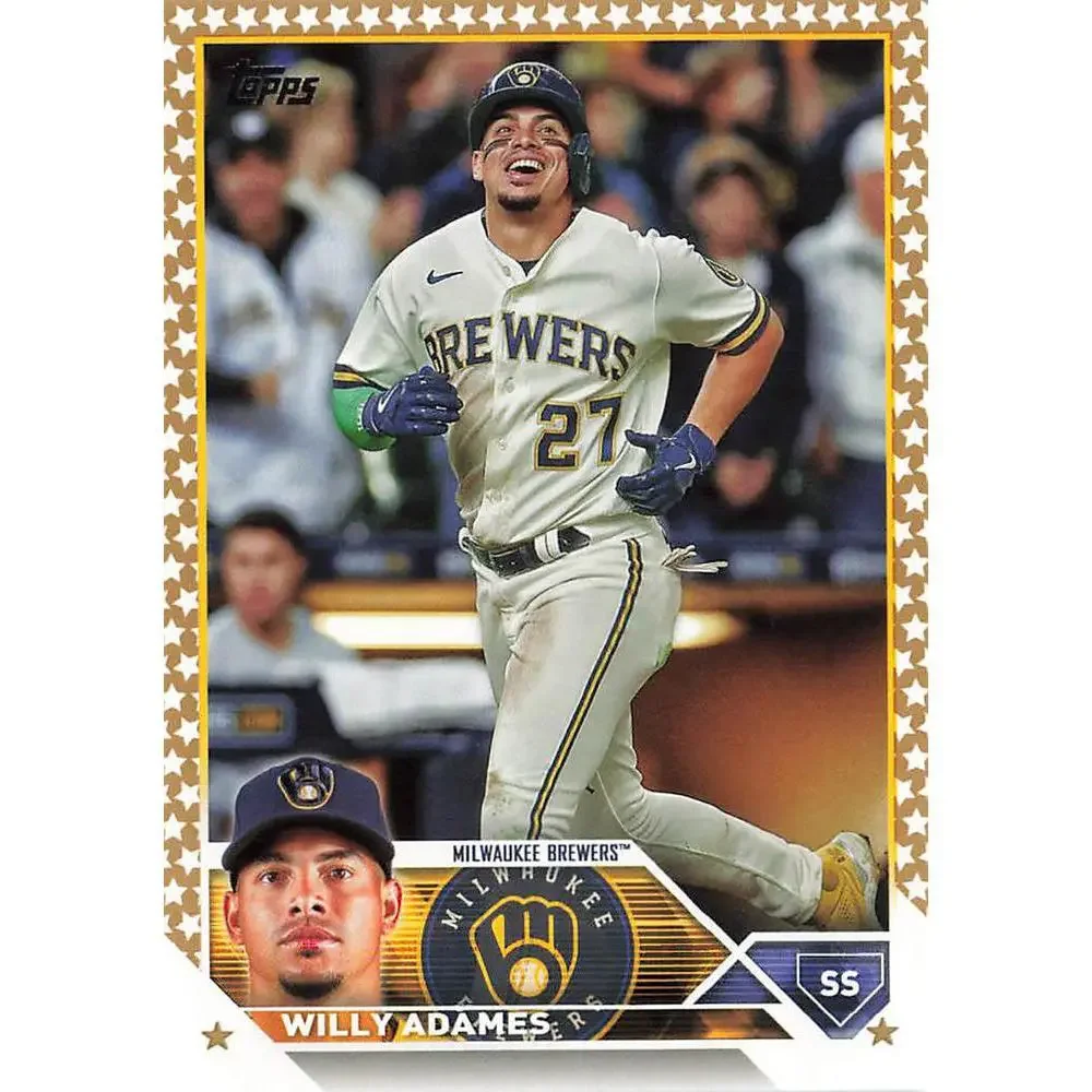2023 Topps Gold Star Willy Adames #106 Milwaukee Brewers